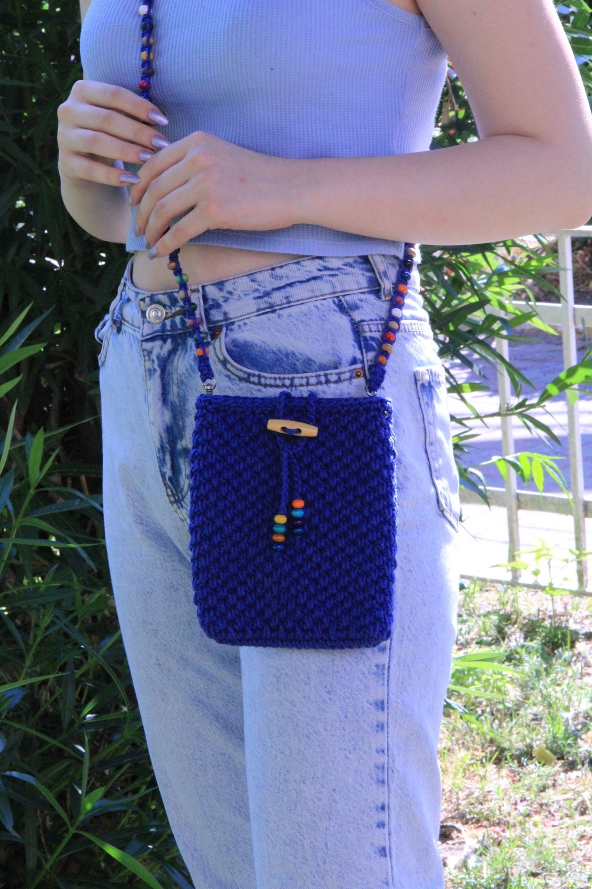 Phone bag designer top