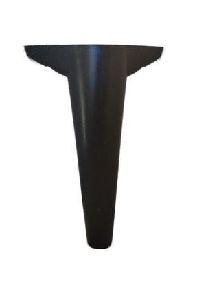 Zirve Plastik Ayak Baza Ayağı Koltuk - Kanepe Ayağı Puf-tv Ünitesi Ayağı 4 Adet 20 Cm Siyah Renk ZG-0017-4