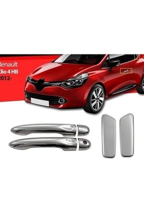 Renault Clio -4 2012-2019 Krom Kapı Kolu 4 Kapı Paslanmaz Çelik 1804