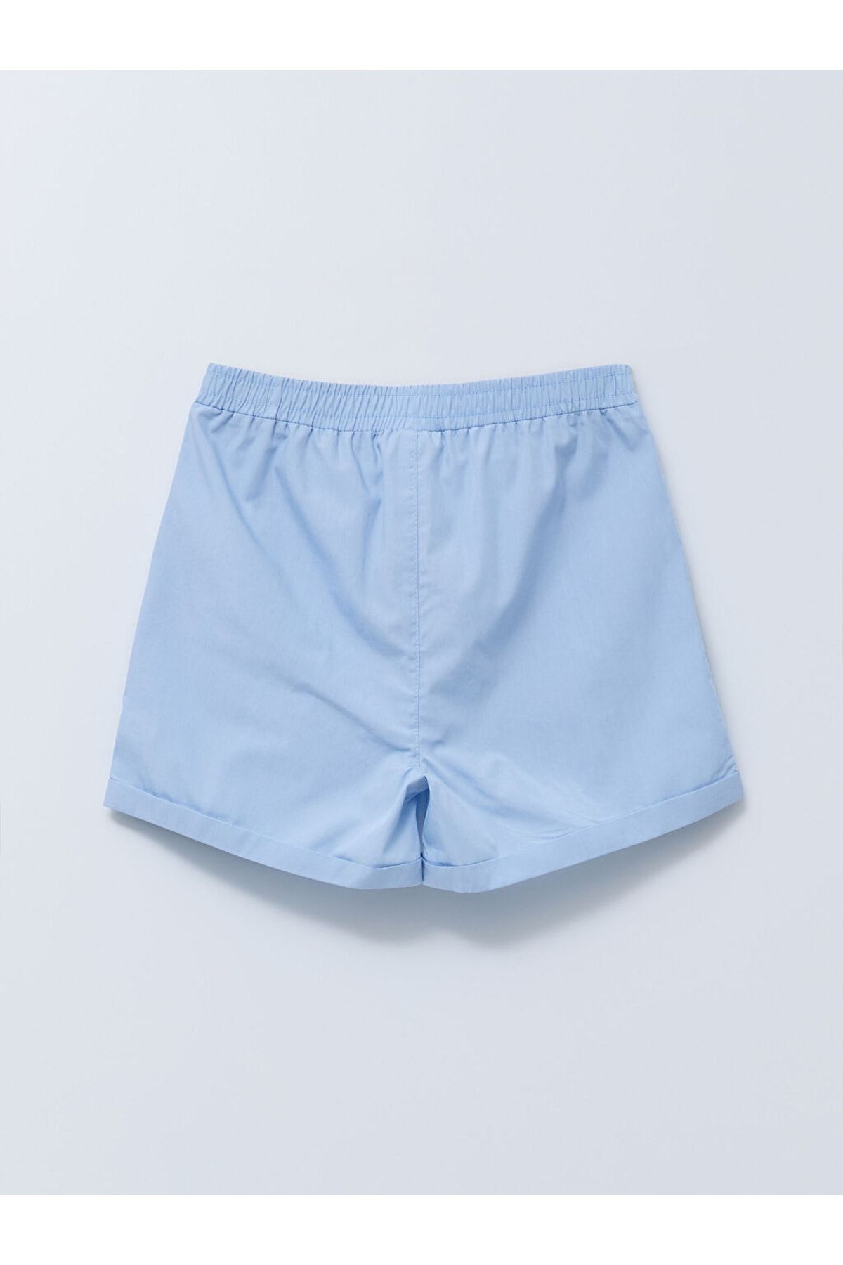 LC Waikiki-Basic Poplin Girl's Shorts with Elastic Waist 2