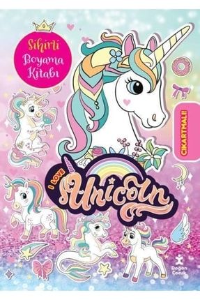 I Love Unicorn Çılgın Sihirli Boyama Kitabı KTP7090