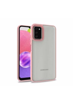 Samsung Galaxy A03s Uyumlu Kılıf Arkası Şeffaf Köşeleri Parlak Renkli Işlemeli Kapak Flora+Galaxy+A03S