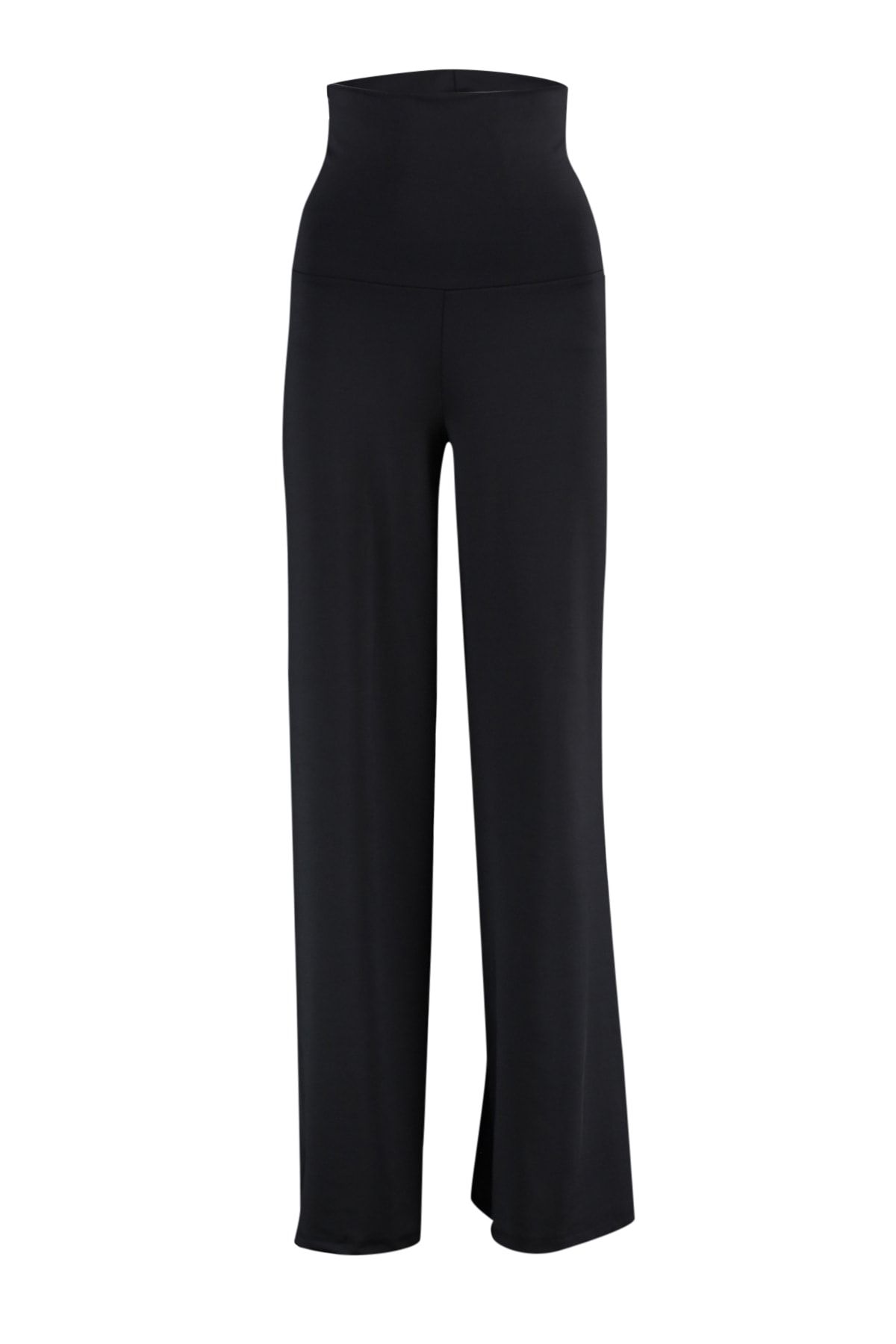 Trendyol Collection-Schwarze, faltbare, gestrickte Sport-Jogginghose aus Scuba/Tauchboot mit weitem Beinbund TWOAW23EA00016 9