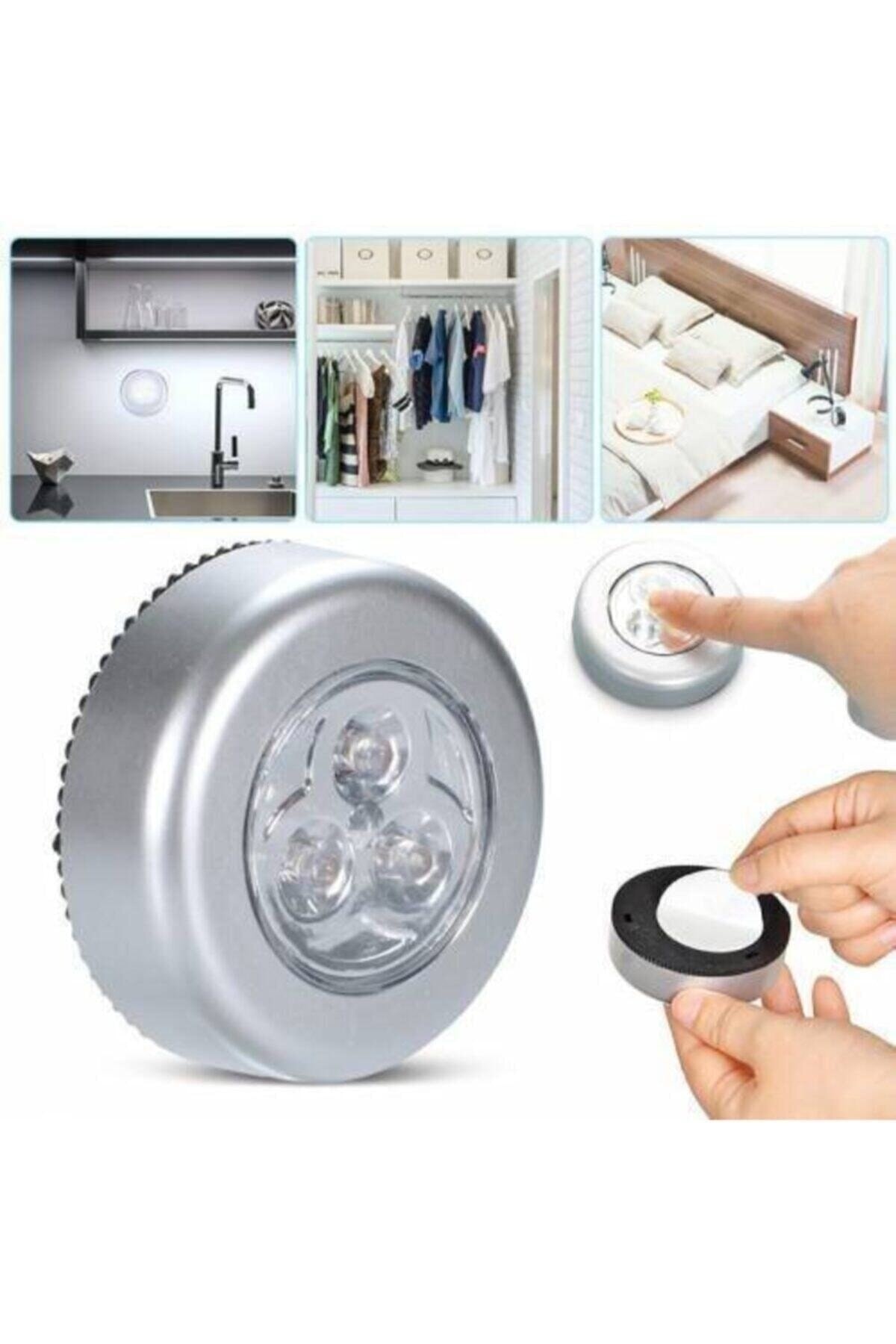 Genel Markalar Kablosuz Spot Pilli Dokunmatik Ledli Dolap Lambası