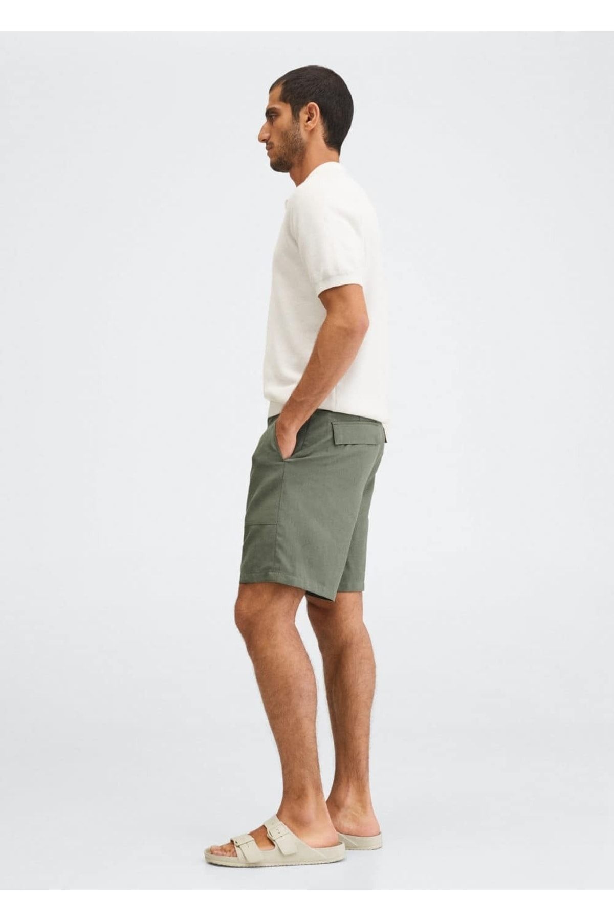 MANGO Man-Linen Lyocell Shorts 7