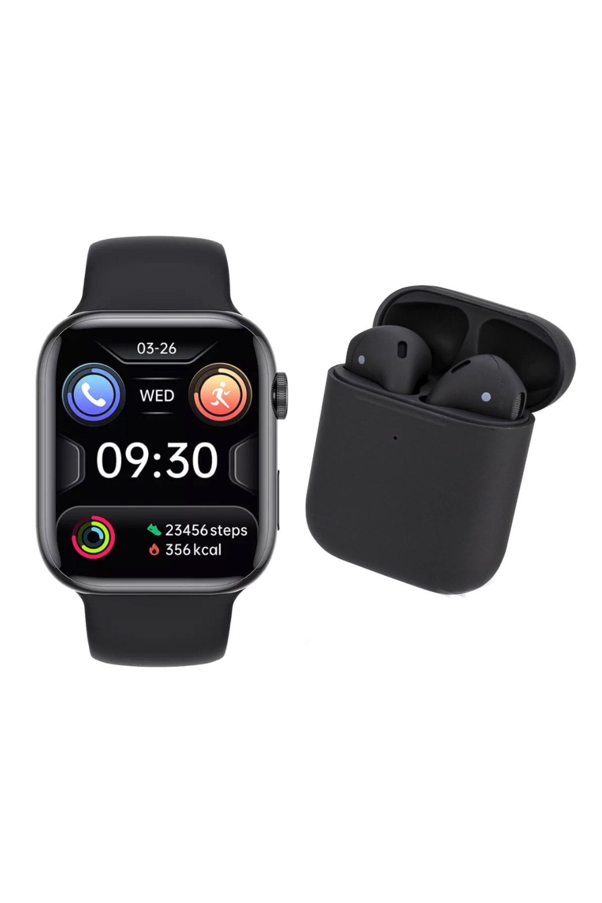 Nİ WATCH Uyumlu Bluetooth Kulaklık Hediyeli Smart Watch 7 Seri 1.9