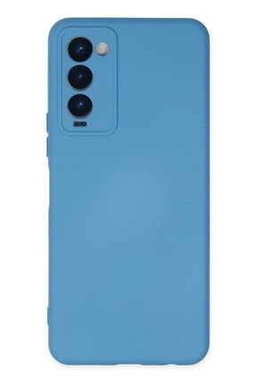 Tecno Camon 18t Kılıf Nano Içi Kadife Silikon - Mavi tecno-18-nano
