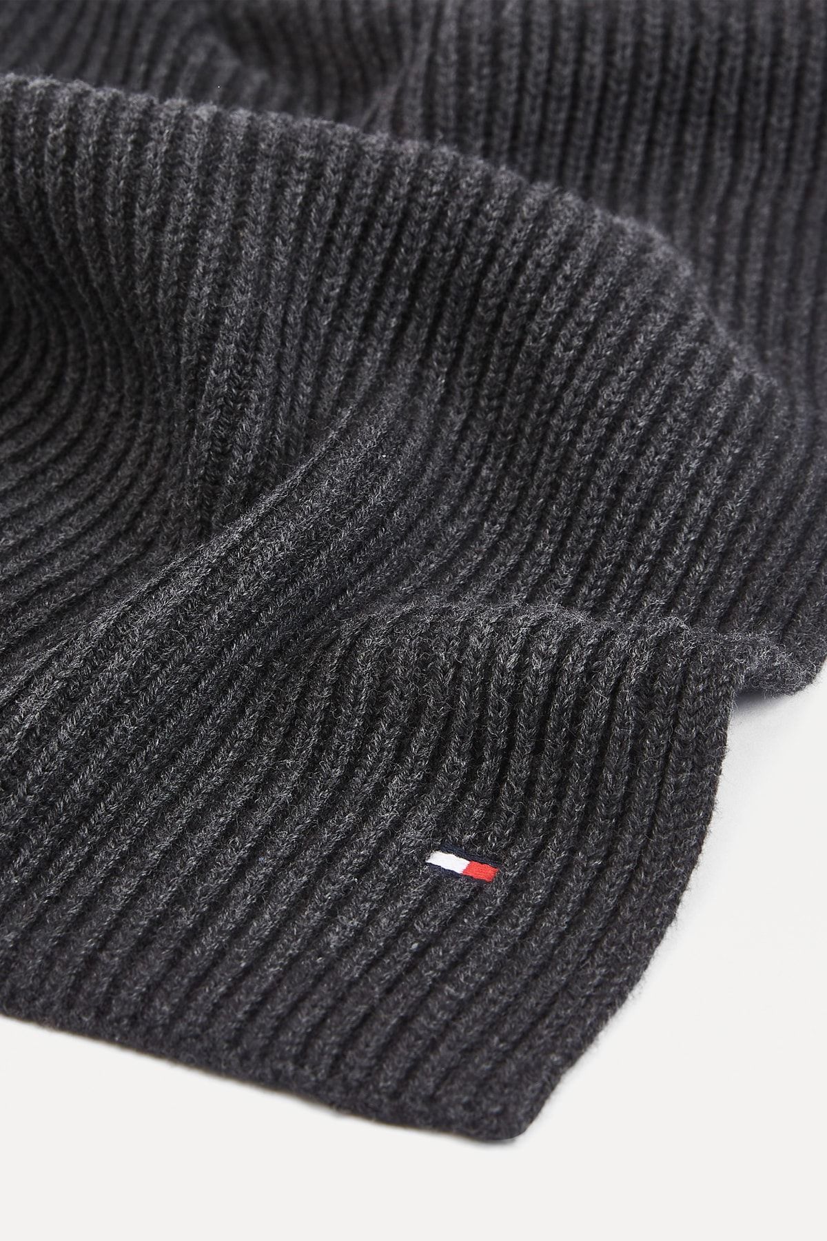 Tommy Hilfiger-Eșarfă gri pentru bărbați Eșarfă din bumbac Pima AM0AM06546 4