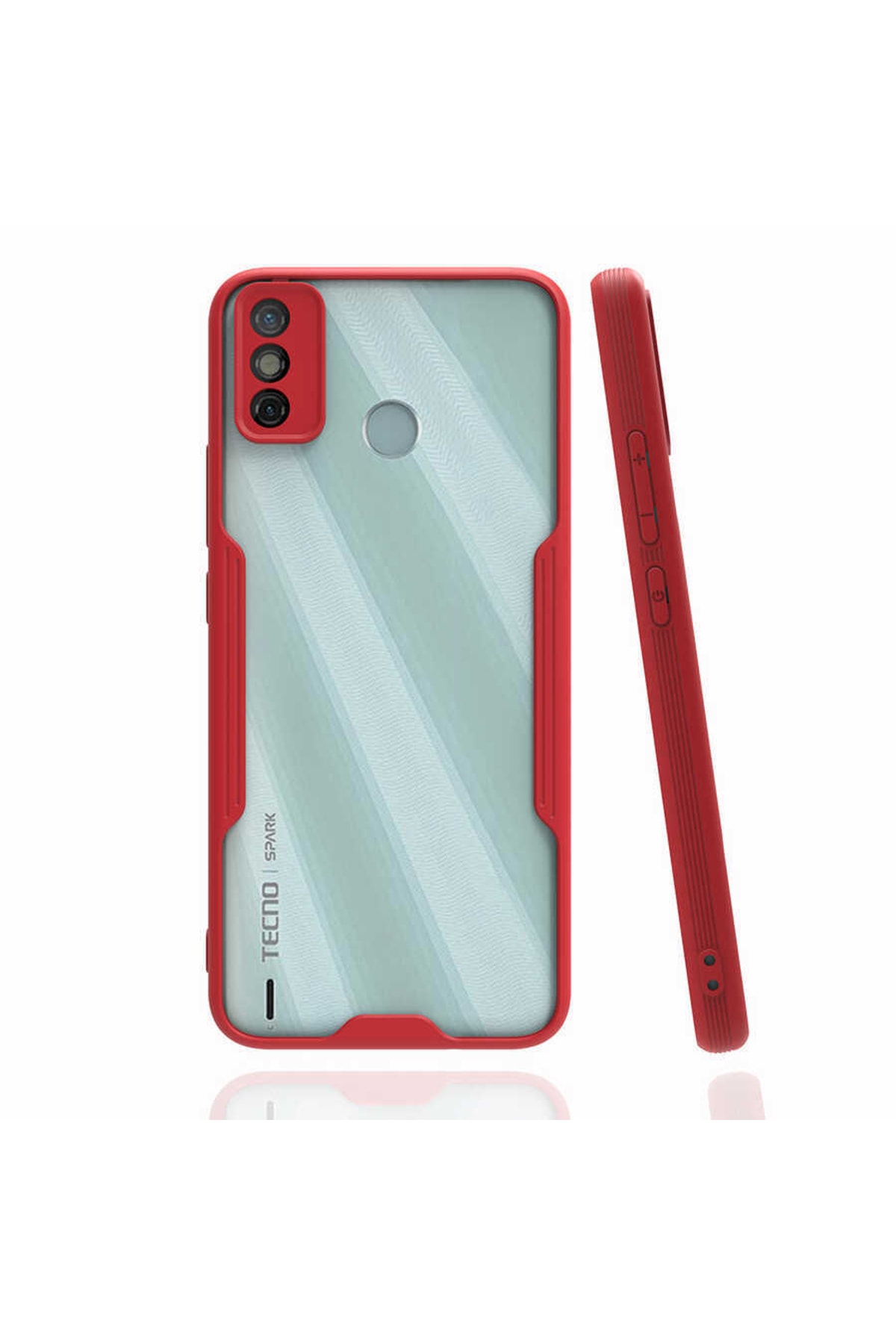 Tecno Spark 7t Compatible Case Color Edge Perfume Tpu Silicone Red