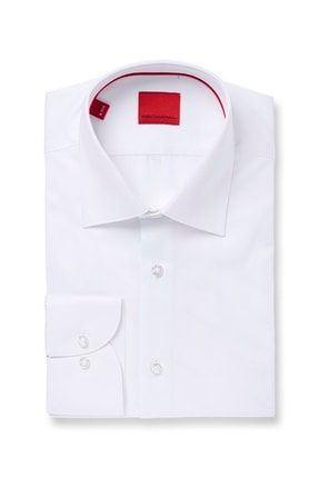 Beyaz Klasik Kalıp Erkek Gömlek TX8004C2852464