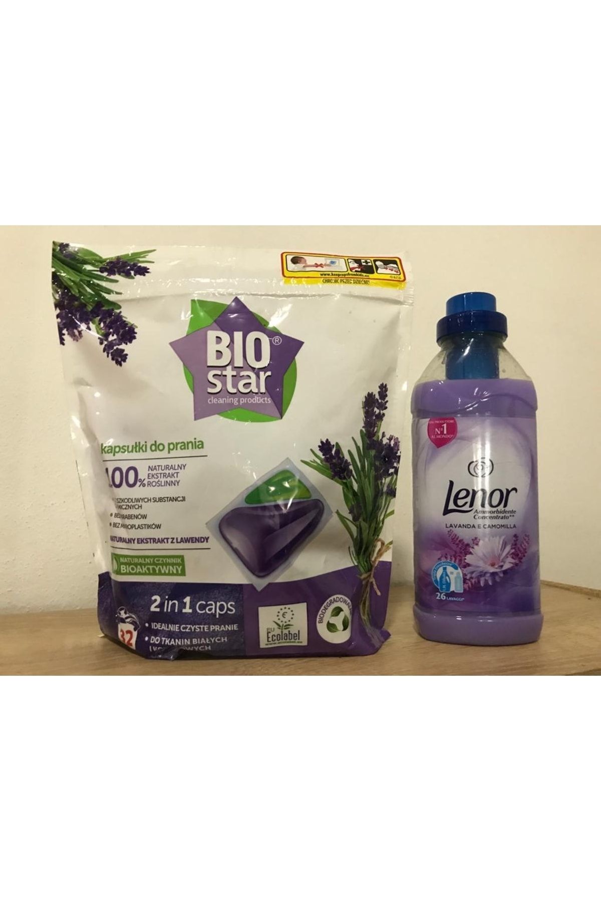 Biostar Doğal Lavanta Temizlik Seti 2 (kapsül 32 Yıkama + Yumuşatıcı 26 Yıkama)