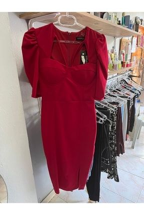 Kadın Kırmızı Elbise A4748347647474
