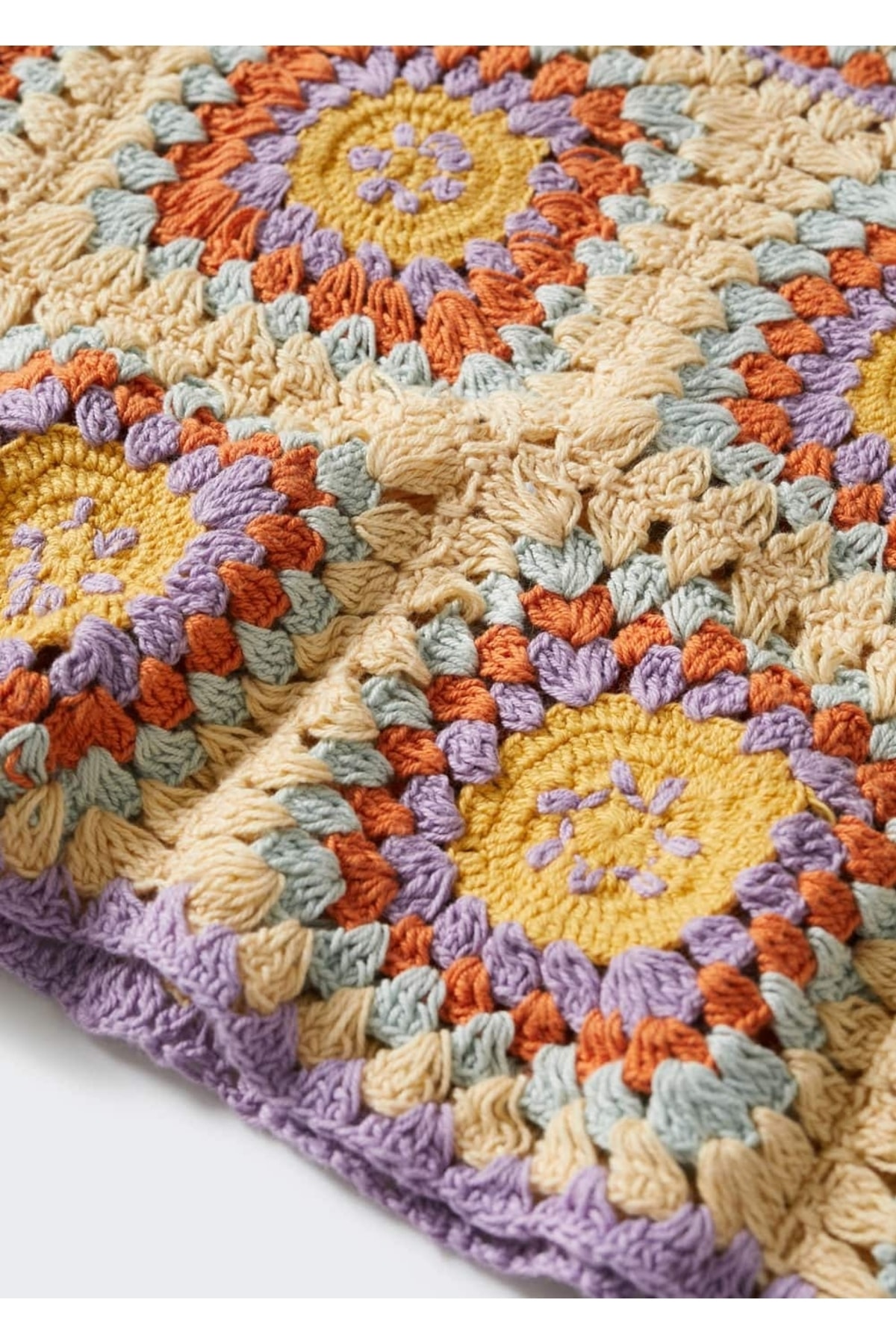 بافت و پلیور زنانه بنفش منگوMANGO | 37050027 اورجینال - تصویر 7