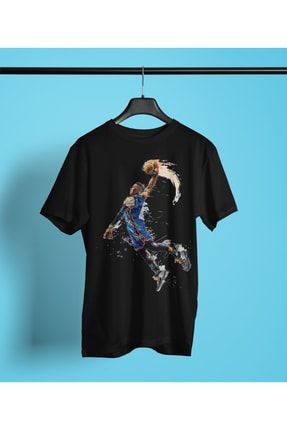 Basketboll Pota Baskılı T-shirt Oversize Unisex Tişört Mo0no0vrs9z73