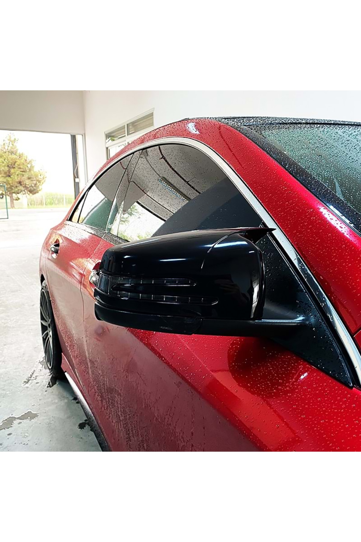 HasAkman Mercedes W204 C Serisi Batman Yarasa Ayna Kapağı Piano Black 2007 2008 2009 2010 2011 2012 2013 2014