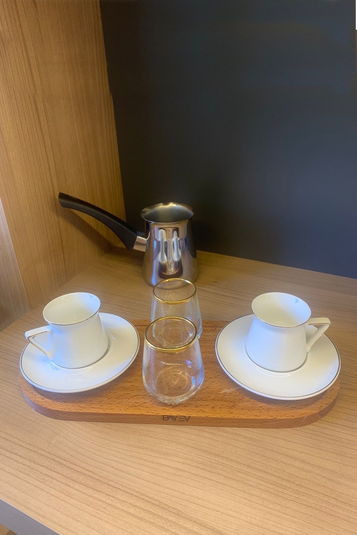Large Size Wooden Coffee Serving Tray Present Board 1 Piece