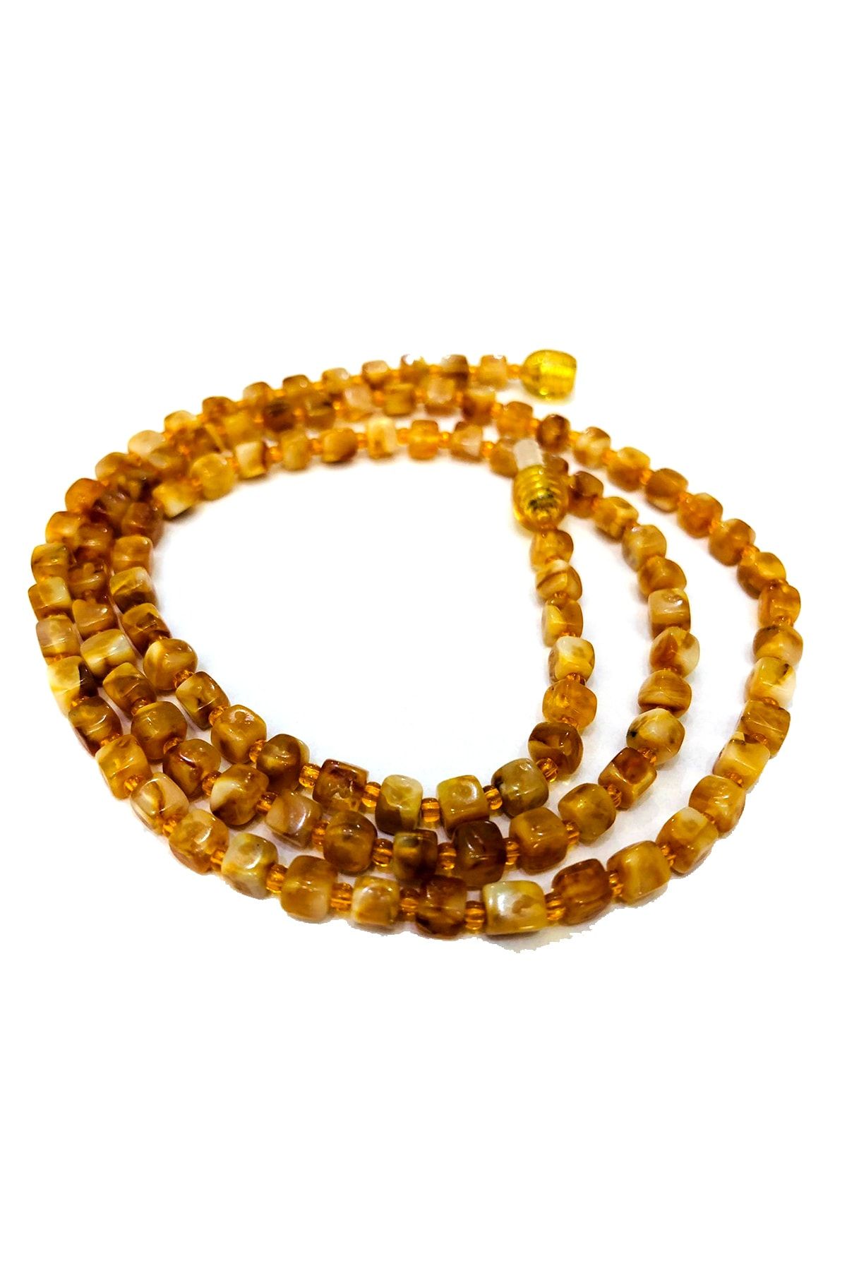 Redstone Store-Cube Cut Original Drop Amber Necklace 3
