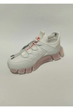 Ortopedik Silikon Taban Beyaz Spor Ayakkabı 0412