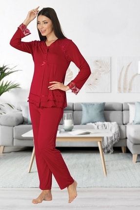 Effortt Kadın Lohusa Hamile Pijama Takımı 2422 pr2422