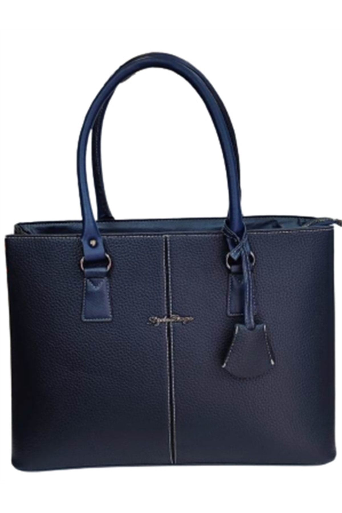 Navy leather bag hotsell