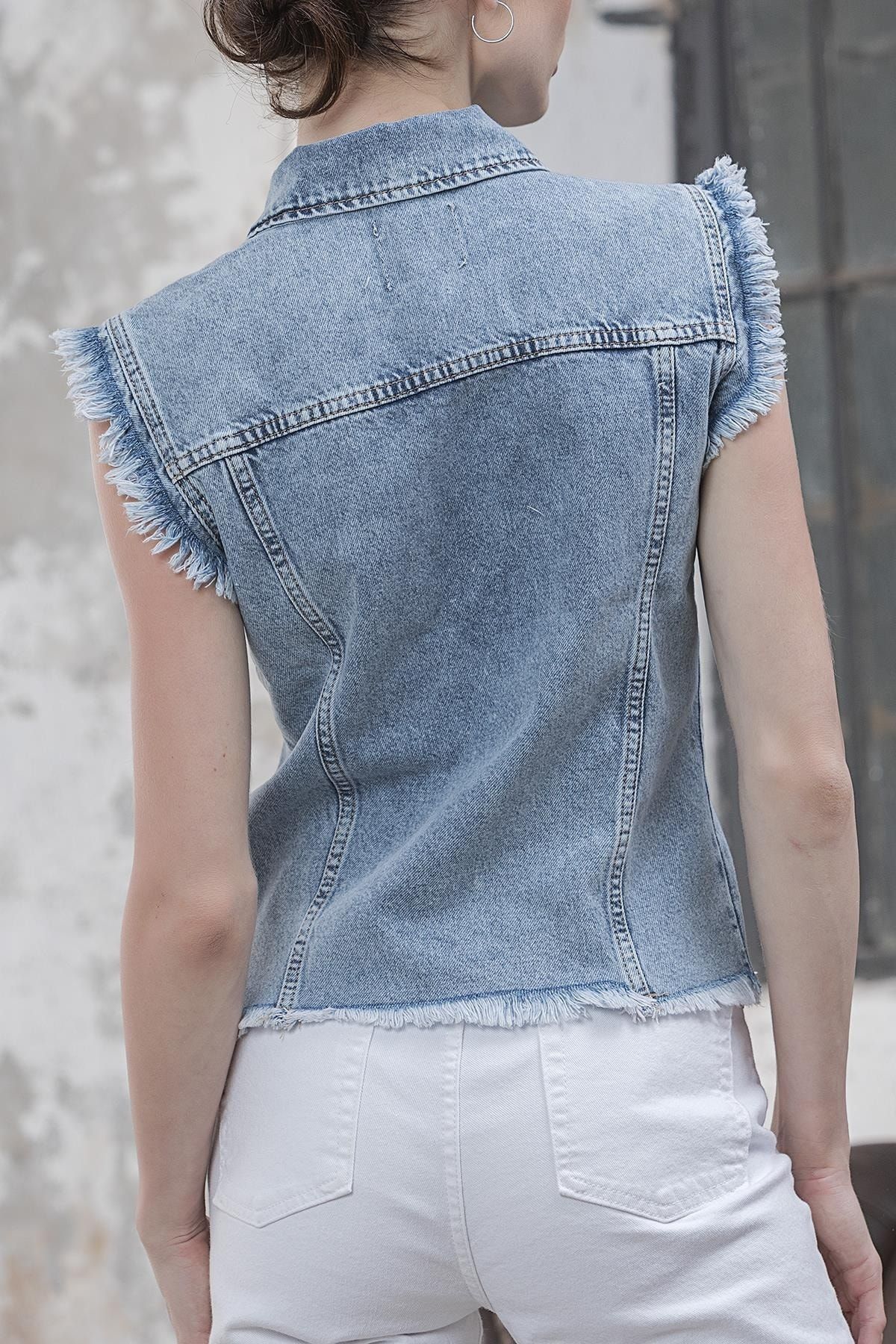 Denim jean hotsell vest womens