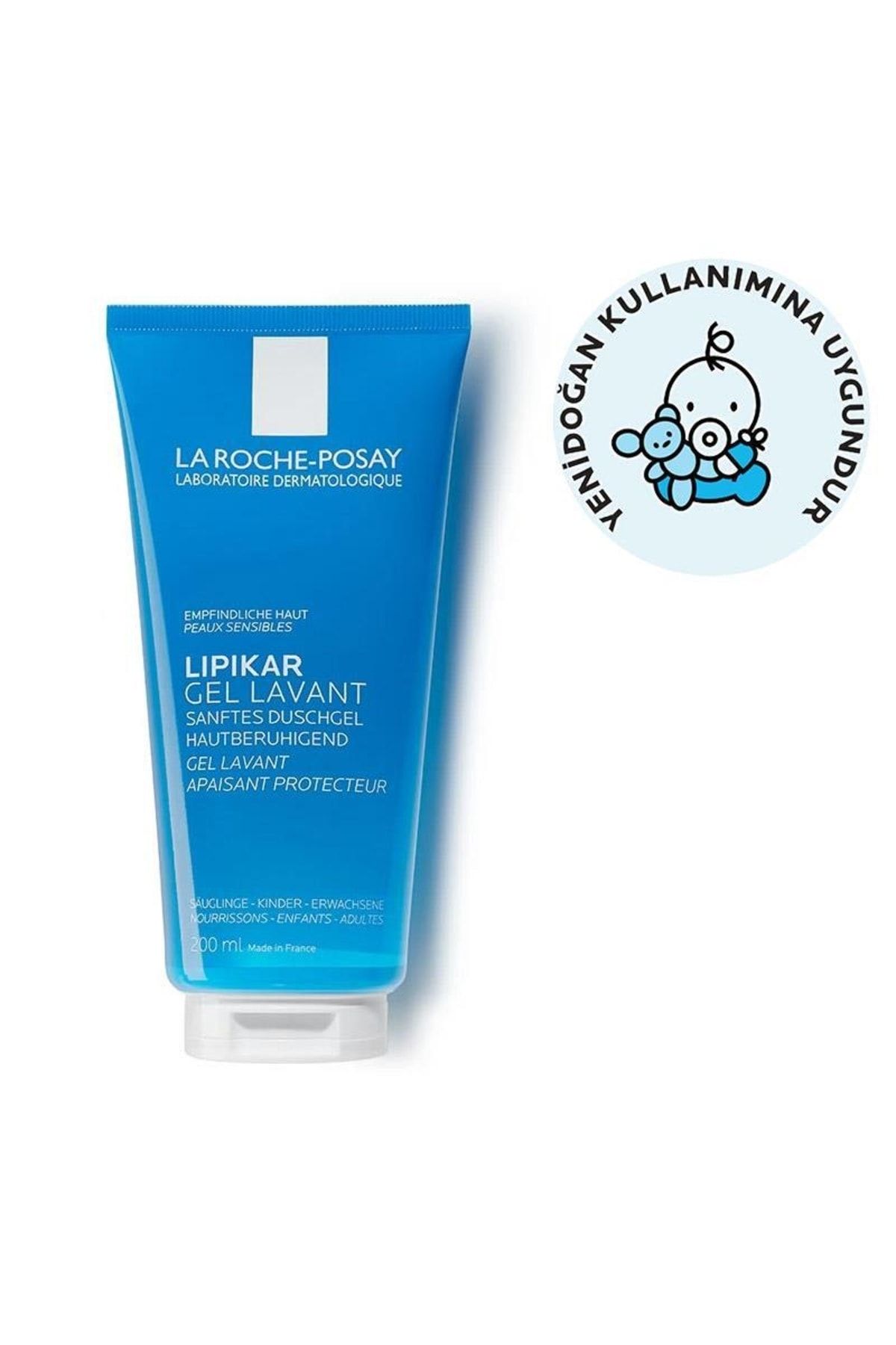 La Roche Posay ژل تمیزکننده صورت و بدن بدون پارابن ابراسری برای پوست حساس 200 میلی لیتر
