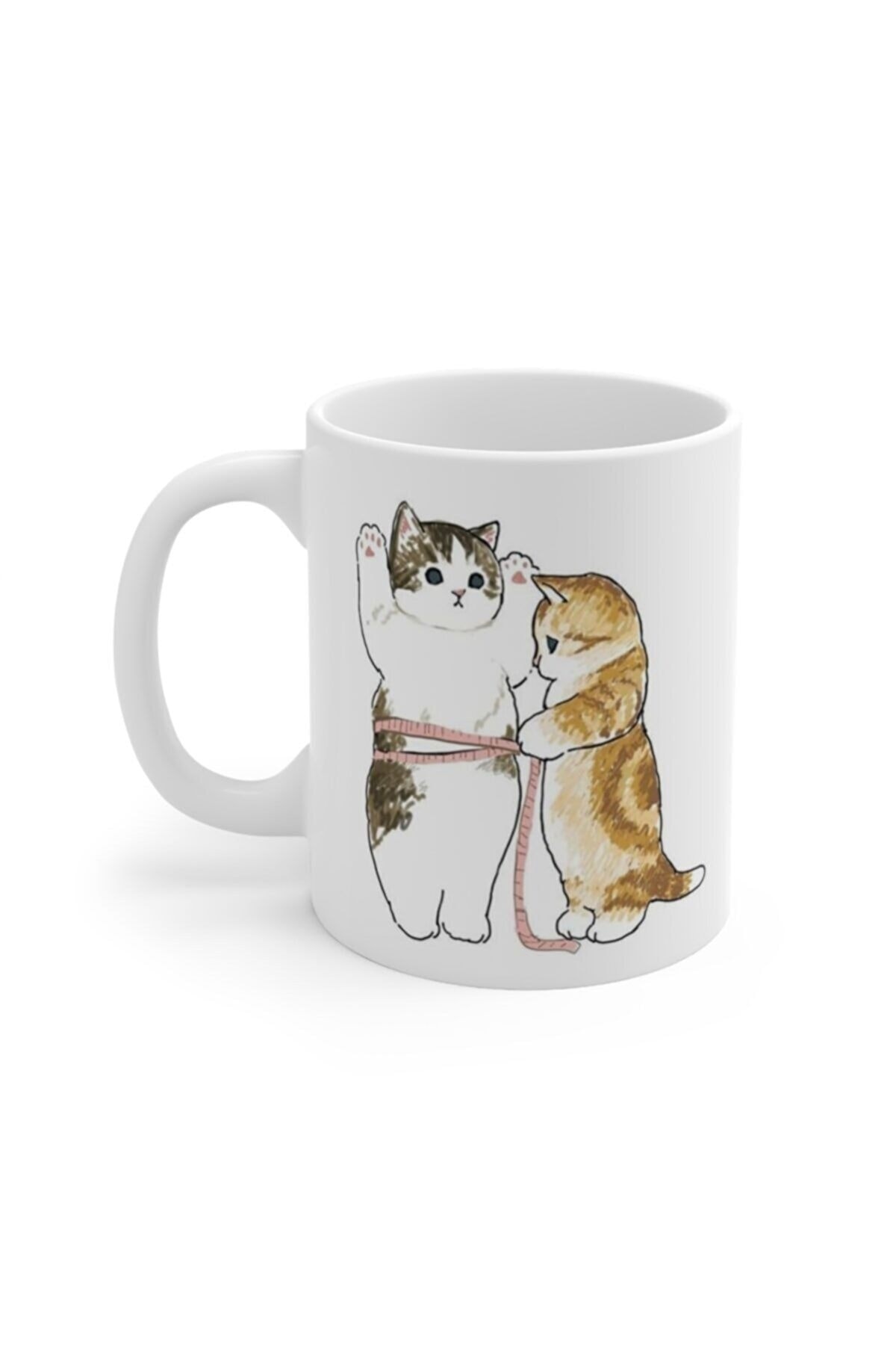Friend Cats Mug ( Personalized Name And Necklace Gift)