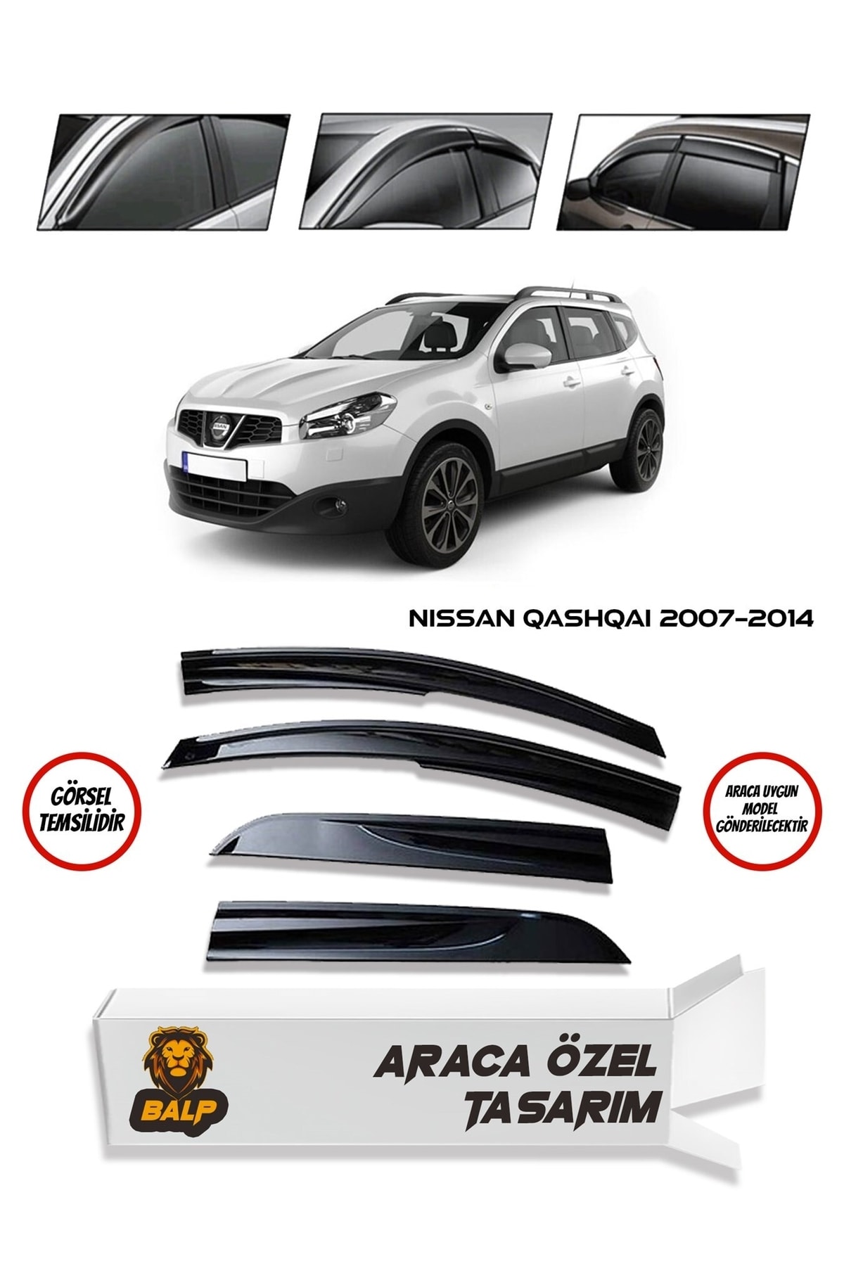 İtibar Nissan Qasghai 2007-2014 Cam Rüzgarlığı 4'lü Takım