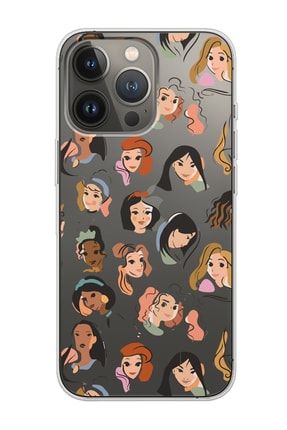 Iphone 13 Pro Max Disney Girls Tasarımlı Süper Şeffaf Telefon Kılıfı scip13ProMaxtrdn2075