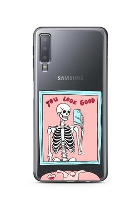 Samsung A7 2018 Look Good Tasarımlı Süper Şeffaf Telefon Kılıfı scSmsA72018trdn2079