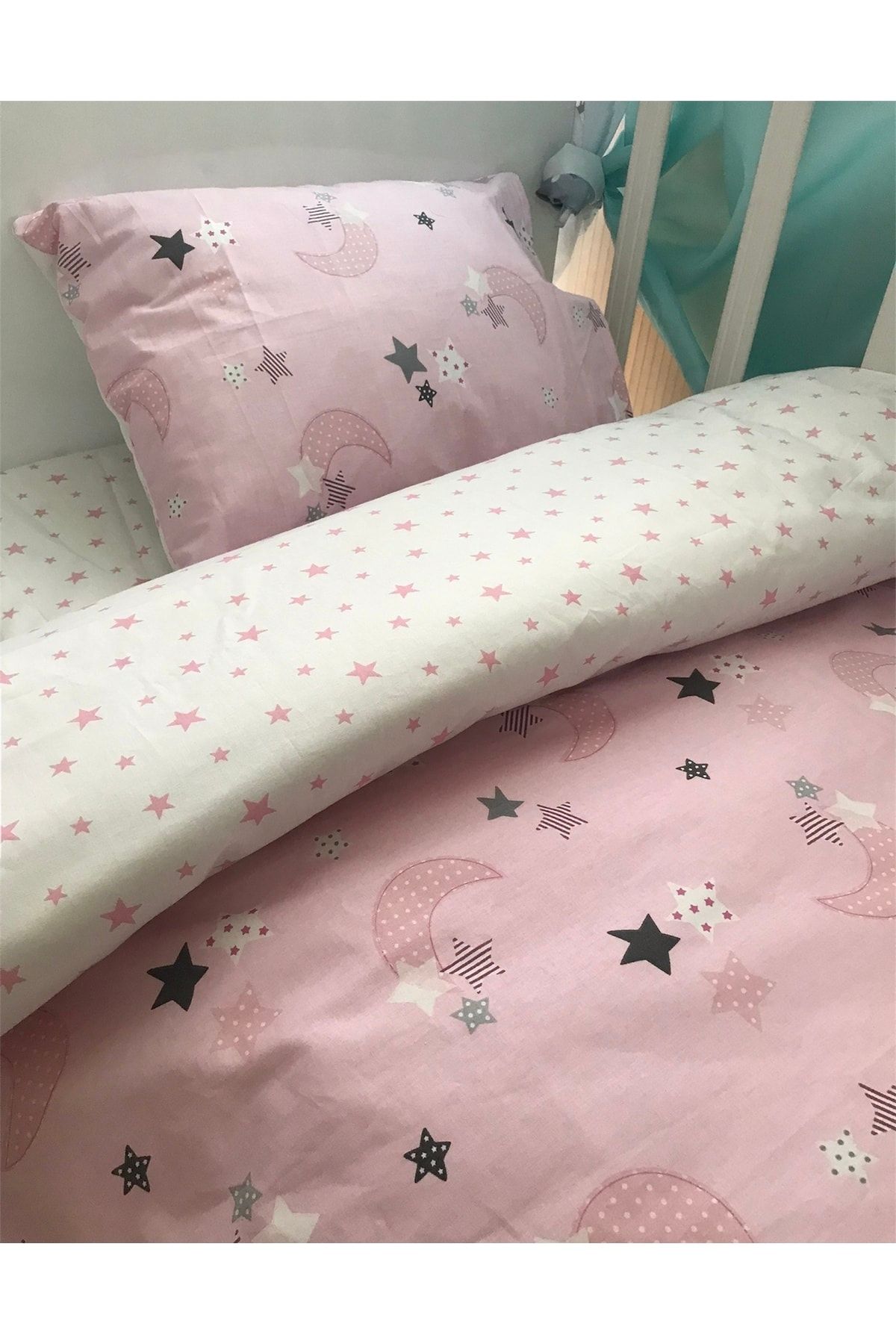 Babynia Set Cuvertură De Pilota Pentru Copii, 100% Bumbac, Special Pentru Copii, Pentru Copii, Cu Model De Stea - One Size
