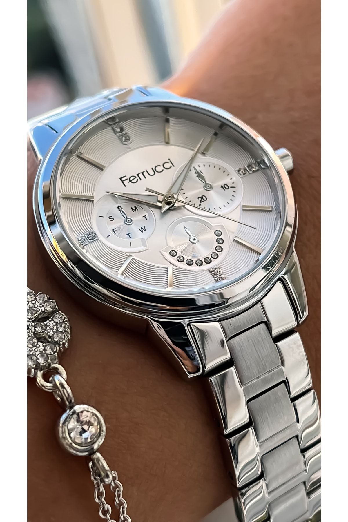 Ferrucci water resistant stainless steel case back top