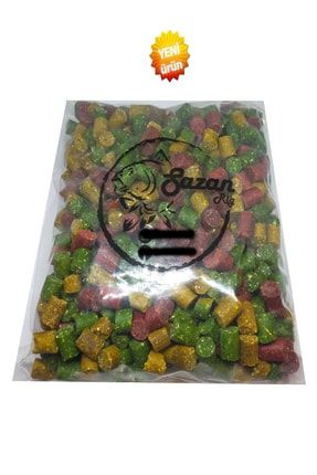 Sazan Balık Avı Yemlemelik Karışık Mini Silindir Mısır Küspesi (1 Kg) SZNRGKSP11