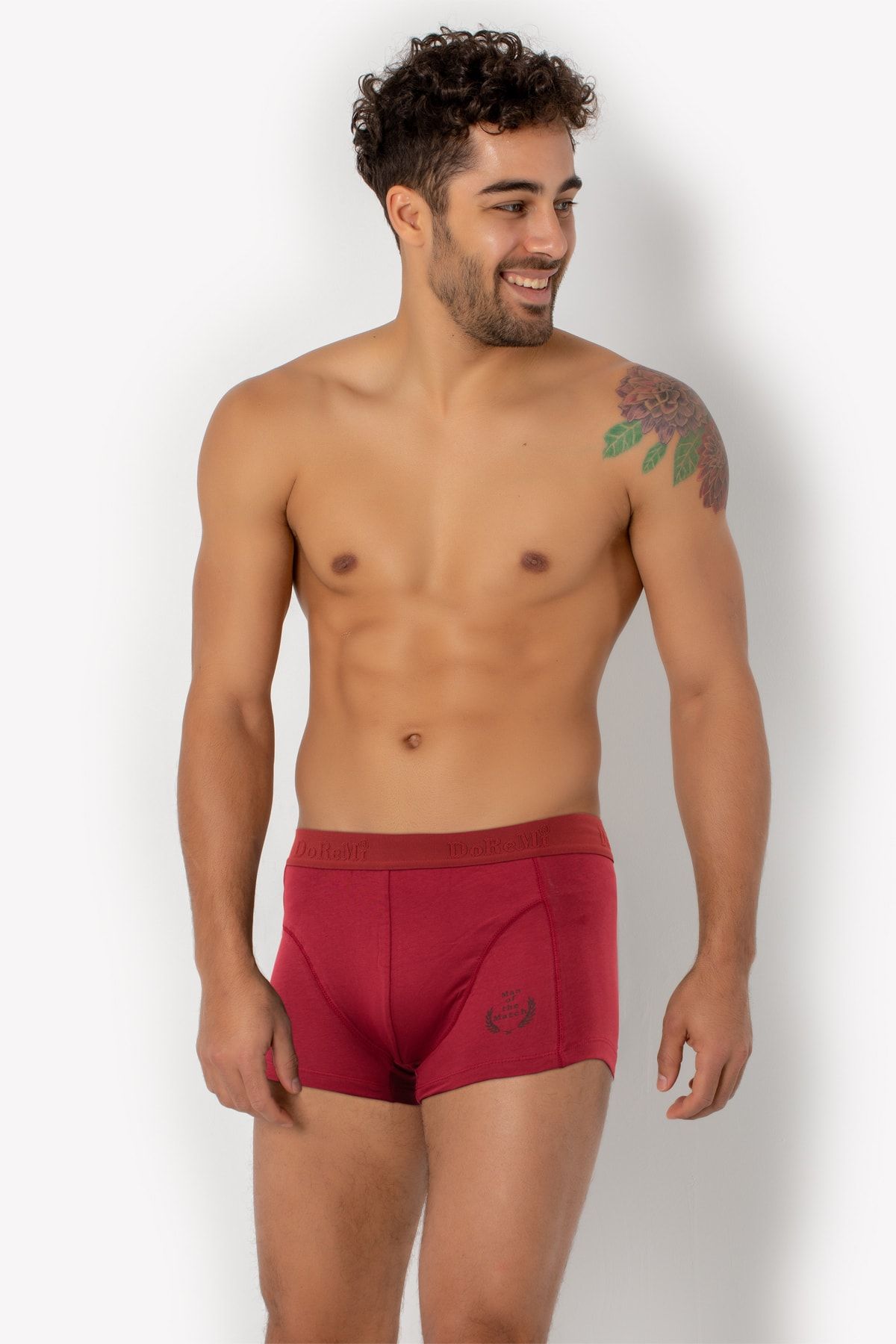 DoReMi Boxer Shorts Burgundy Trendyol