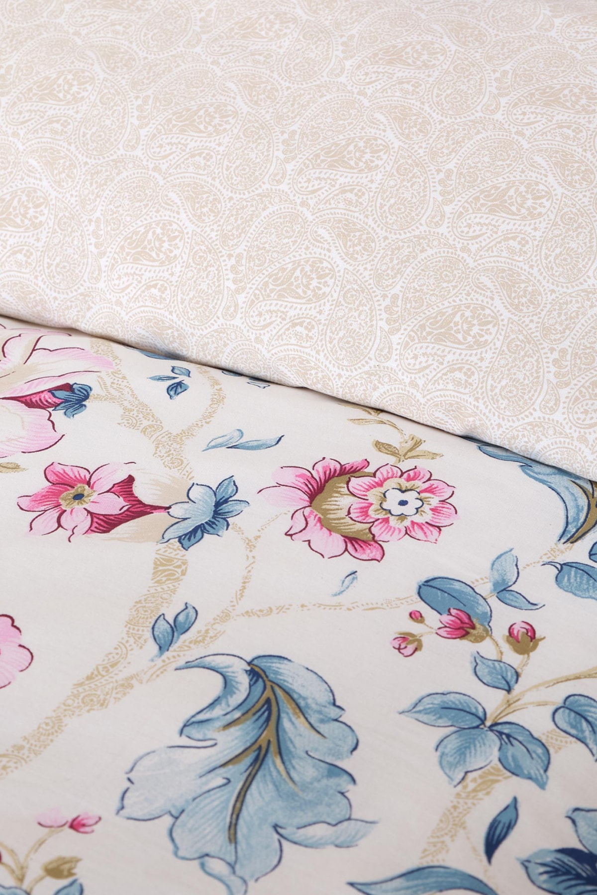 Karaca Home Ilena Fuşya %100 Pamuk Çift Kişilik Nevresim Takımı fotoğrafı 4 (önizleme)