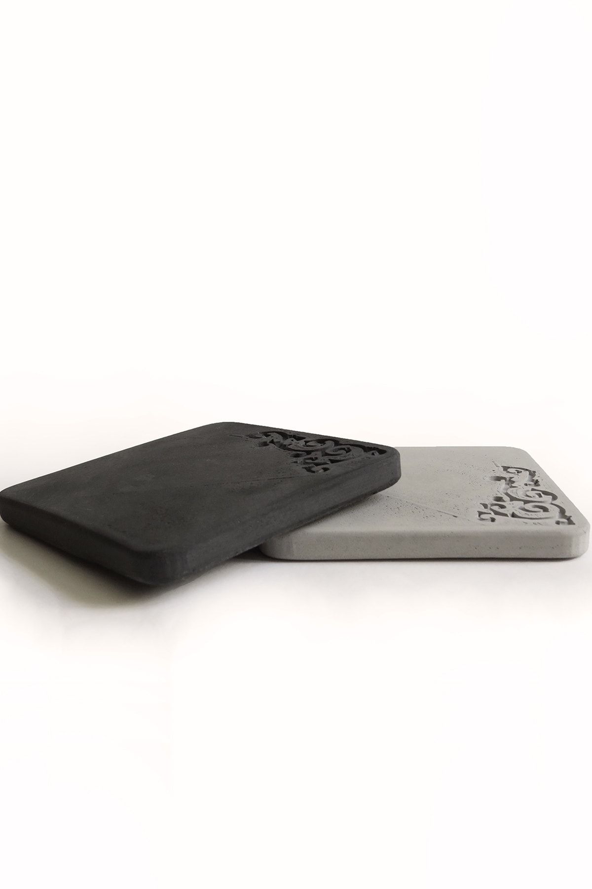 Ghogol Home-Square Concrete Coasters Set of 2 2