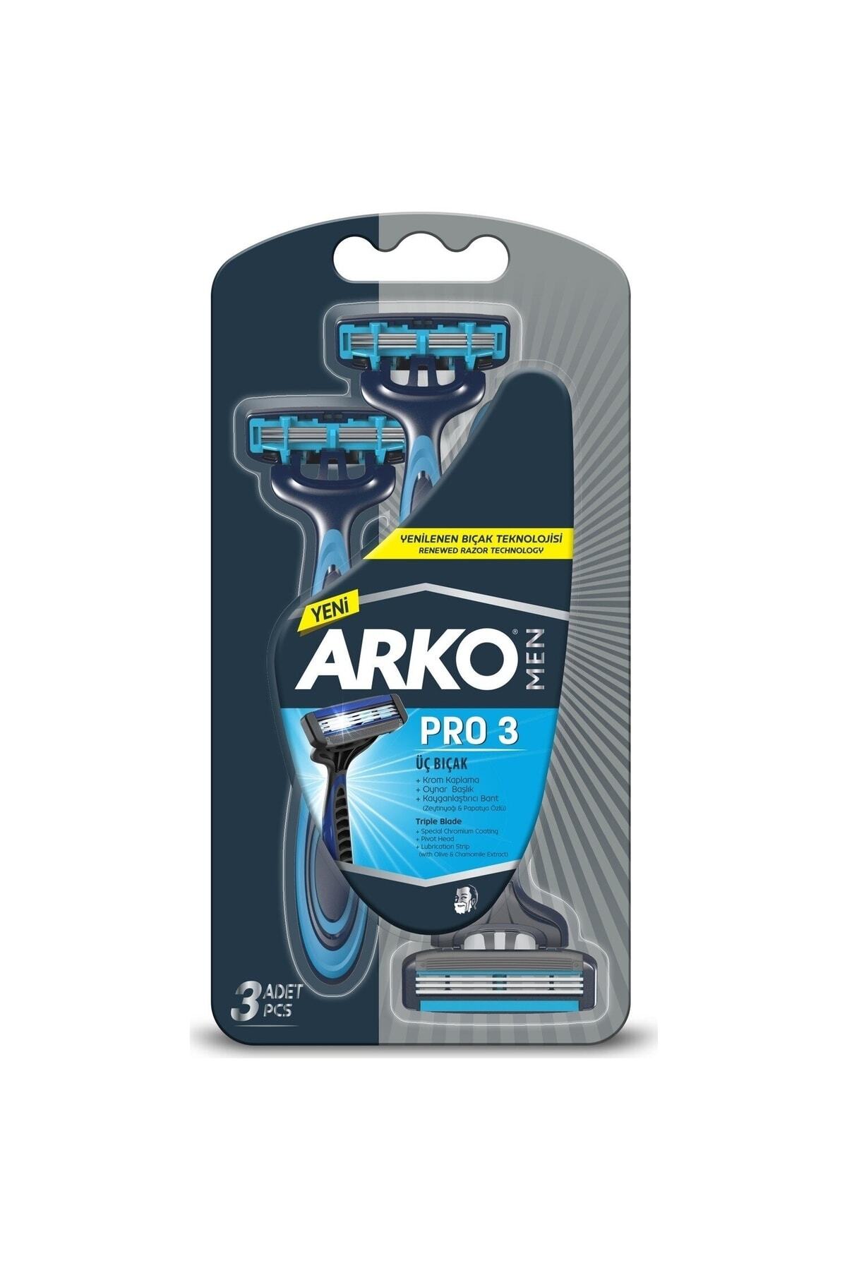 ست اصلاح مردانه شامل افترشیو مشکی 200ml، تیغ اصلاح Men T3 سه عددی و کالونیا اصلاح مشکی 200ml