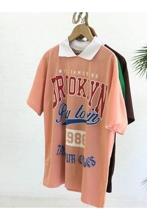 Şhn Yakalı Brooklyn T-shirt Pudra G17175M1712