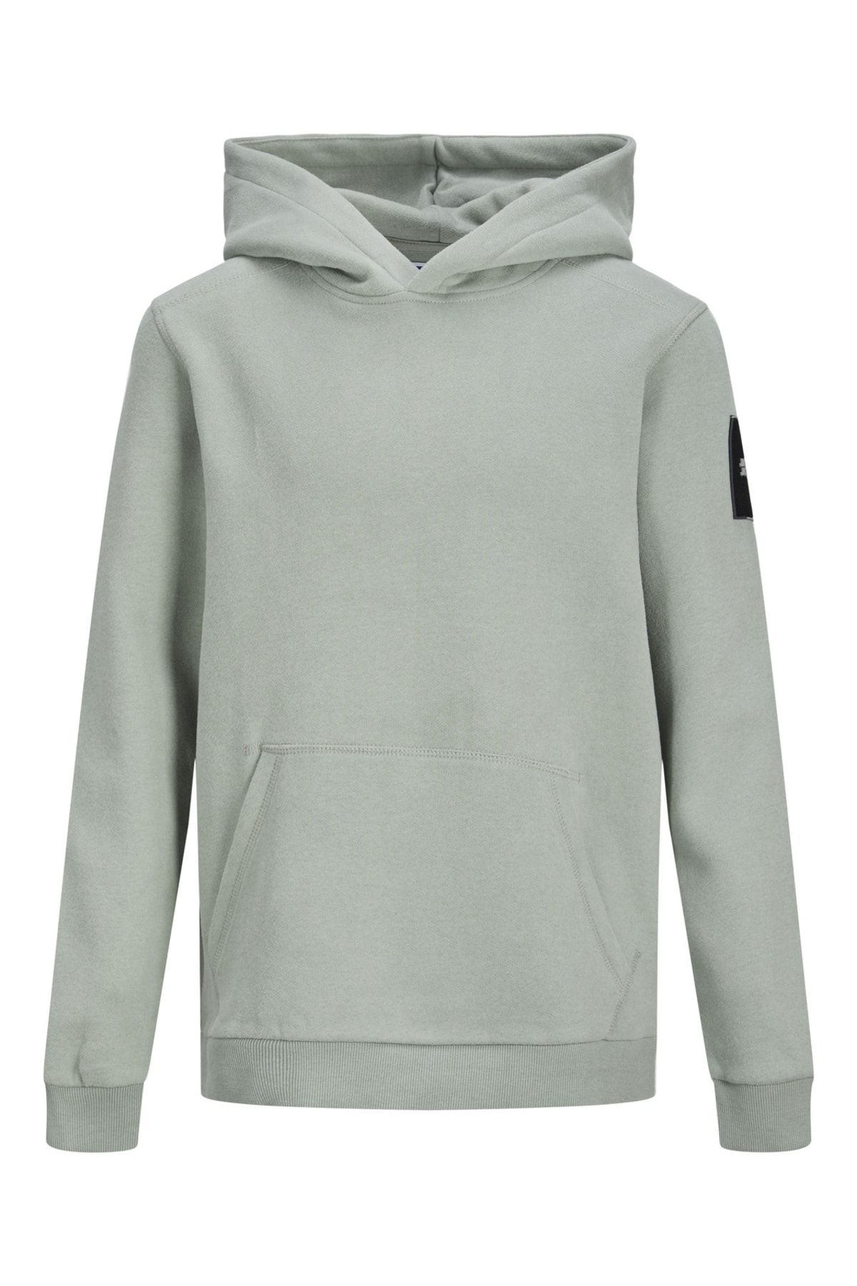 Düz Renk Kapüsonlu Çocuk Sweatshirt