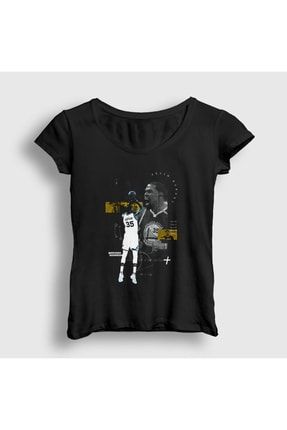 Kadın Siyah Kevin Durant Nba Basketbol T-shirt 295813tt