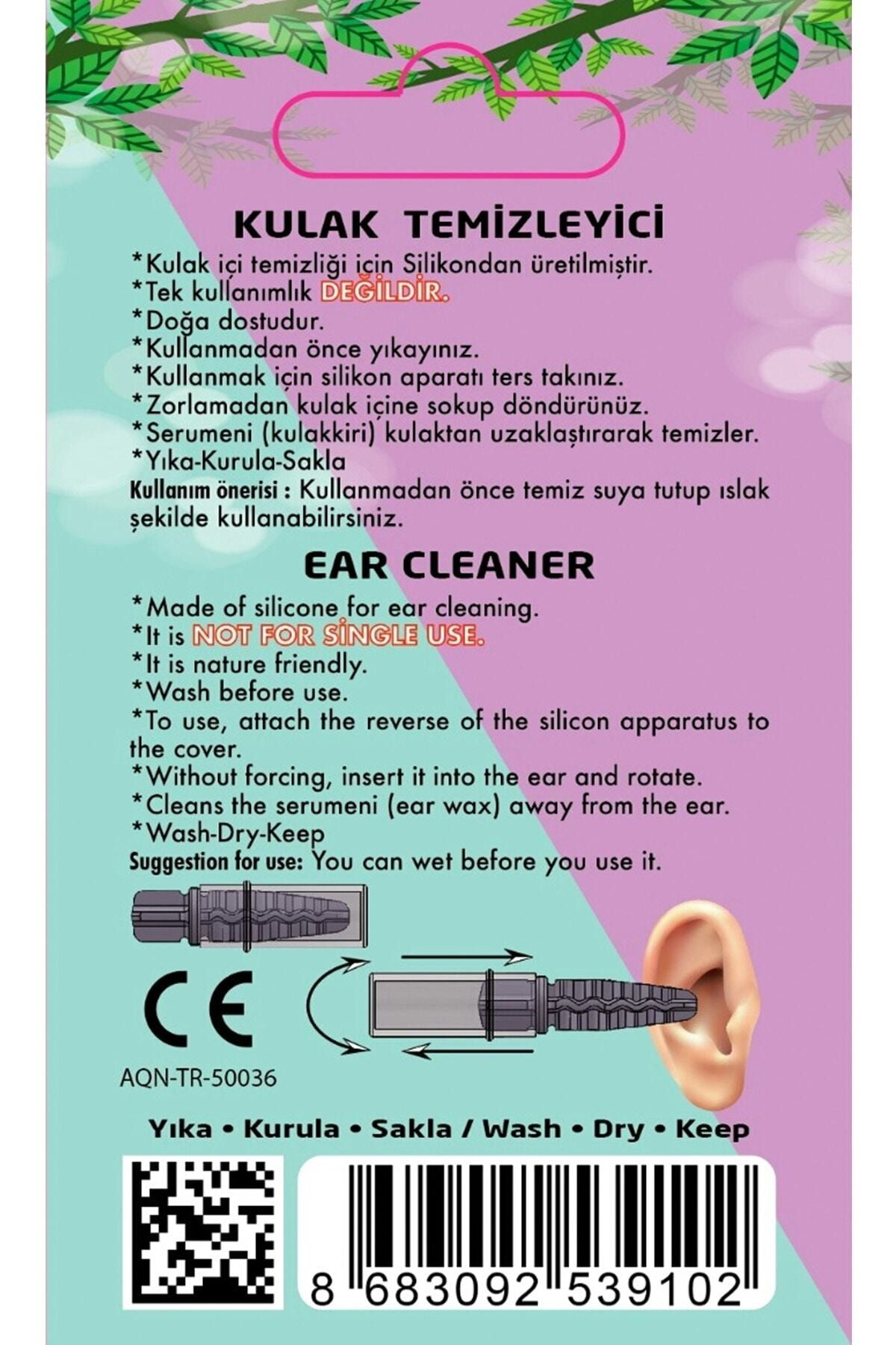 Silicone Era Silikon Kulak Temizleme Çubuğu - Silicone Ear Stick ( 1 Adet) OH10450