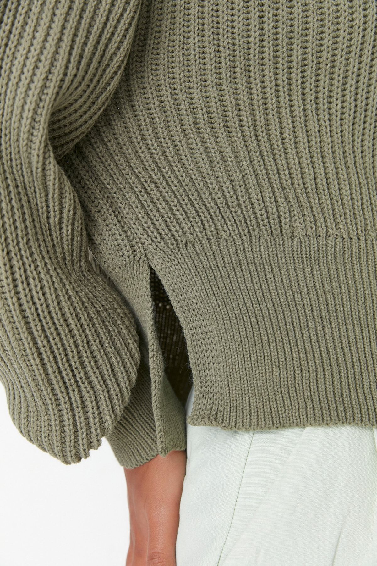Trendyol Collection Pullover Khaki Regular Fit Fast ausverkauft