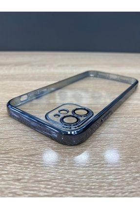 Iphone 11 Uyumlu Lazer Kesim Kılıf Renkli Kenarlı Kamera Lens Korumalı Yumuşak Silikon Kılıf Fr-ak333