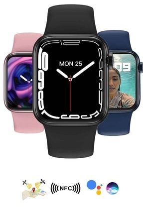 Watch 7 Series Smartwatch N78 Plus Ios & Android Uyumlu Akıllı Saat Siri Aktif Wireless Şarj N78akıllısaat