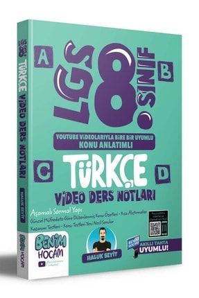 2023 Lgs 8.sınıf Türkçe Video Ders Notları (konu Anlatımı) 9786258060997