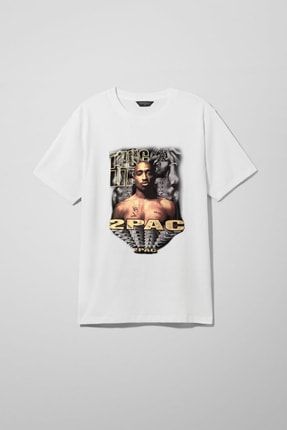 Thug Life Tupac Beyaz Oversize T-shirt thug life