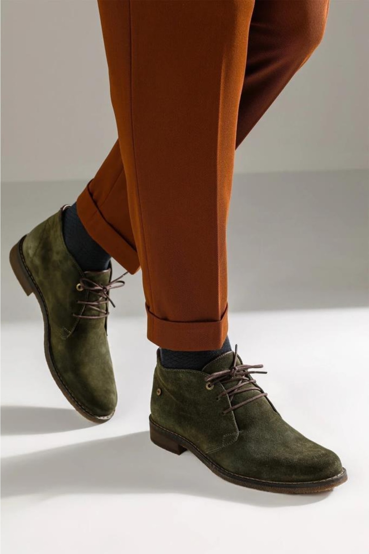 Nine West-101067726 حذاء رجالي من Agello 1 Pr كاكي نوبوك 7