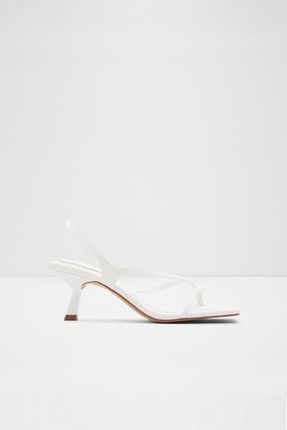 Lonı - Beyaz Kadın Topuklu Sandalet LONI-100-002-043