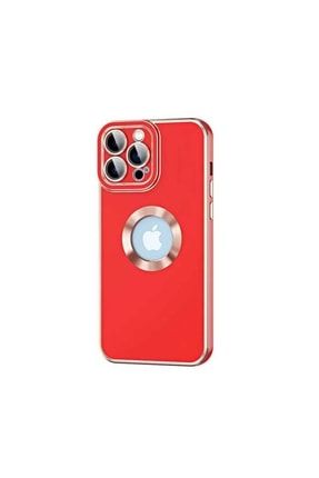 Uyumlu Iphone 13 Pro Kılıf Kamera Korumalı Parlak Renkli Silikon Logo Delikli Case kongo-786334