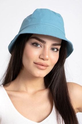Kadın Mavi Bucket Şapka LADY-14130